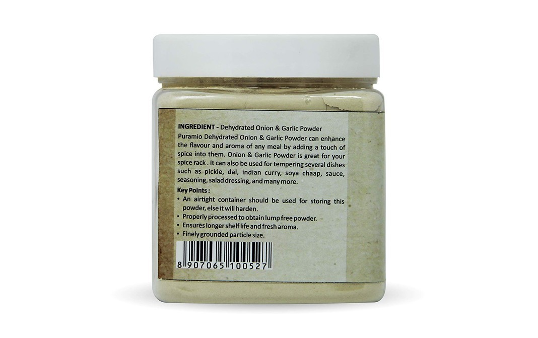 Puramio Onion & Garlic Powder    Plastic Bottle  50 millilitre